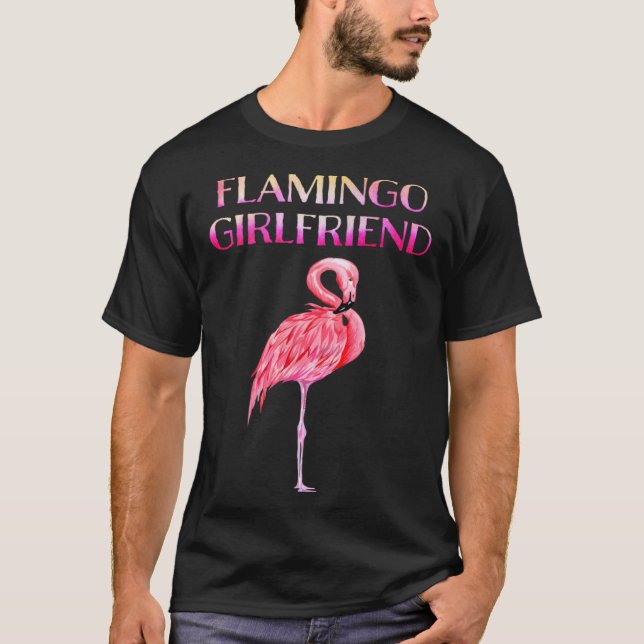 Camiseta Cute Flamingo Girlfriend Awesome  Luxury  for men  (Anverso)