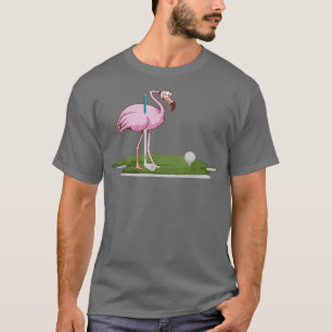 Camiseta Cute Flamingo Playing Golf Golfer Sport Humor Golf