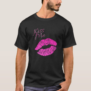 Camiseta Cute Flirty Kisme Lips Lipstick Valentine Single