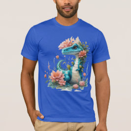 Camiseta Cute Floral dinosaurio