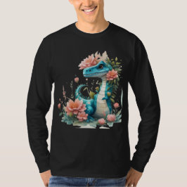 Camiseta Cute Floral dinosaurio