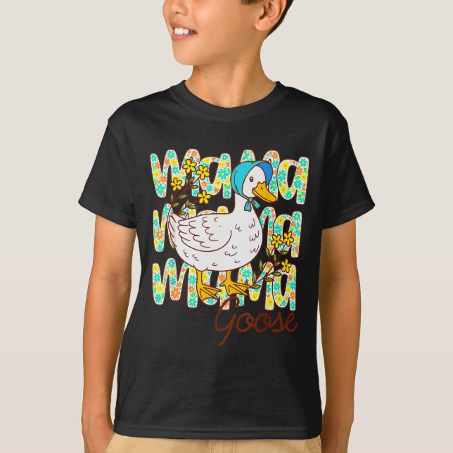 Camiseta Cute Floral Mama Goose Coquette Mother's Day Silly (Anverso)