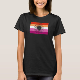 Camiseta Cute Floral Sunflower Gay Lesbiana Bandera del Org