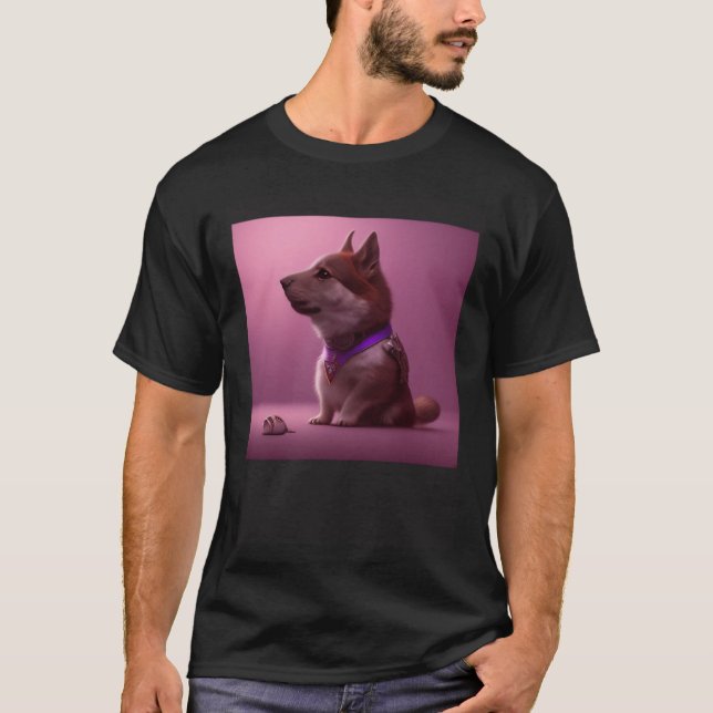 Camiseta Cute Fluffy Dog Shiba Inu Husky Sheepdog Shepherd  (Anverso)