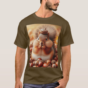 Camiseta Cute Fluffy Squirrel