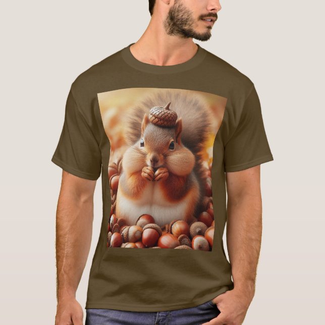 Camiseta Cute Fluffy Squirrel (Anverso)