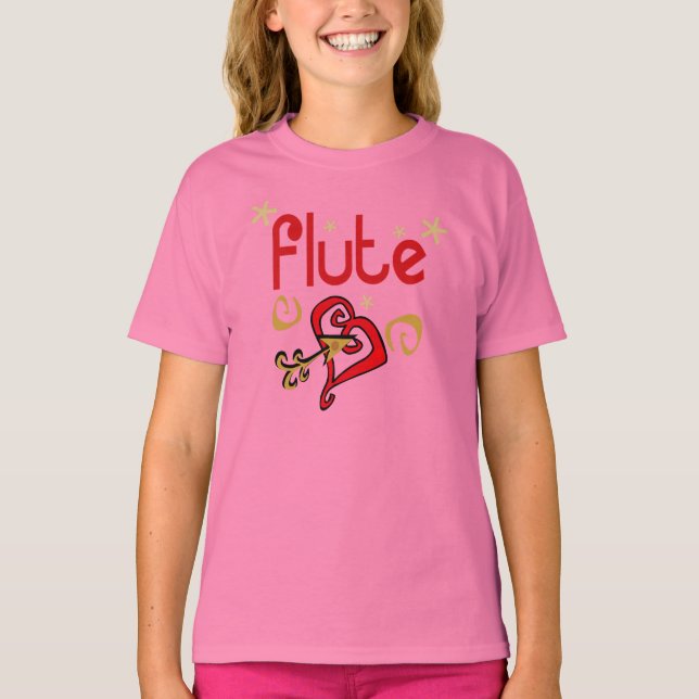 Camiseta Cute Flute Lover para niños (Anverso)