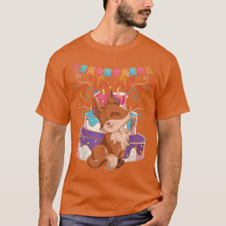 Camiseta Cute Fo Lover Forest Animal Lover Kids Birthday Pa