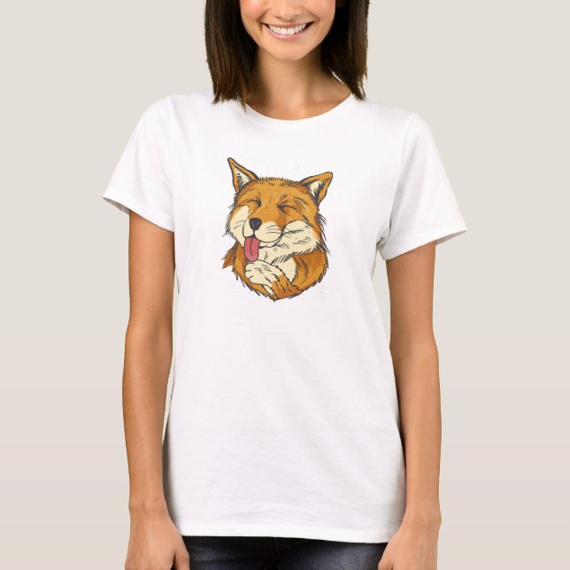 Camiseta cute fox (Anverso)