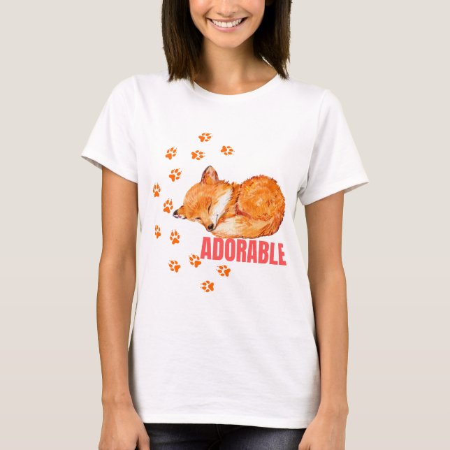 Camiseta Cute Fox Dreams (Anverso)