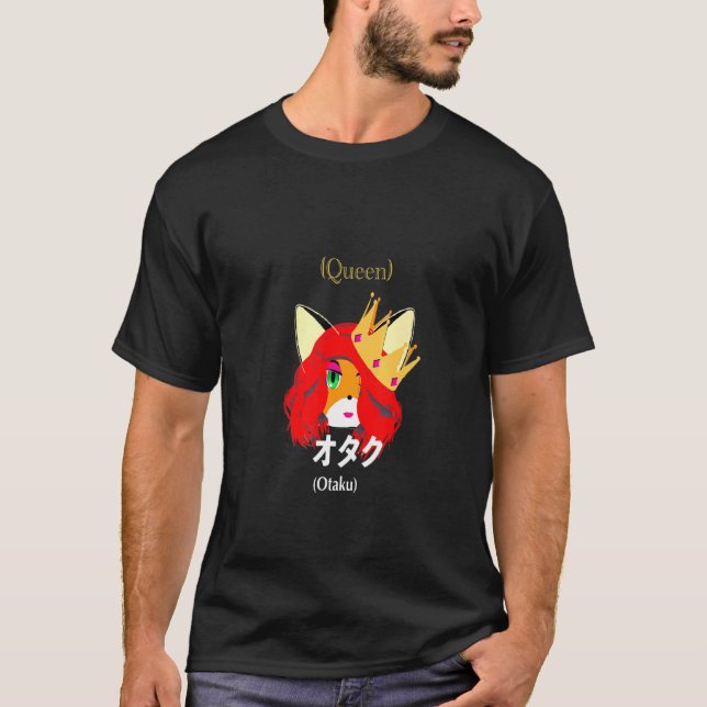 Camiseta Cute Fox Foxy Queen Otaku (Anverso)