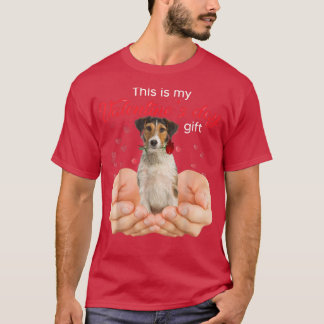 Camiseta Cute Fox Terrier This Is My Valentine's Day Pajama
