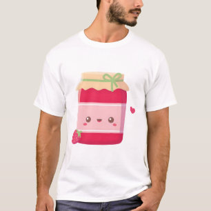 Camiseta Cute Fresa y Tarro de Mermelada