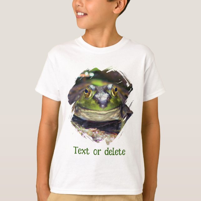 Camiseta Cute Frog Face Nature Personalized (Anverso)