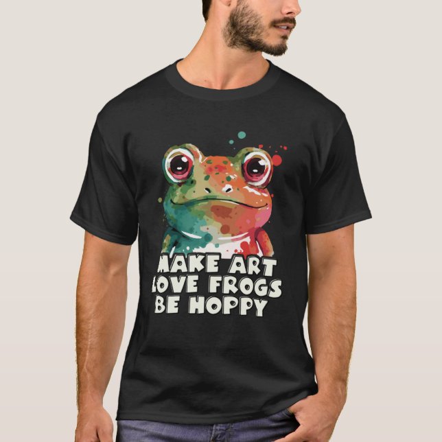 Camiseta Cute Frog  Happiness  Pun (Anverso)
