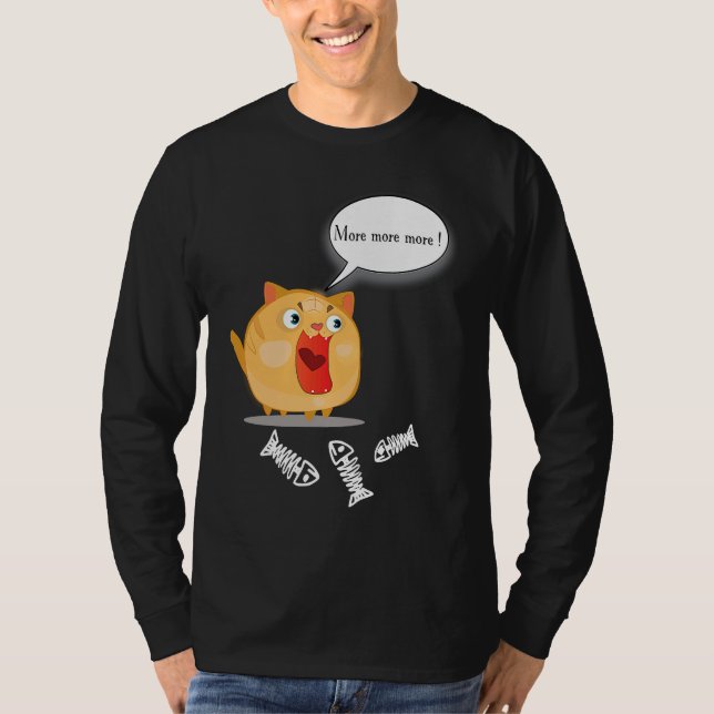 Camiseta Cute fun & silly fat cat (Anverso)