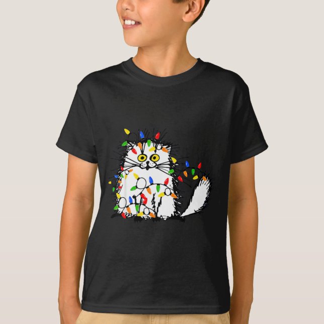 Camiseta Cute Funny Animal Lover Cat Christmas  (Anverso)