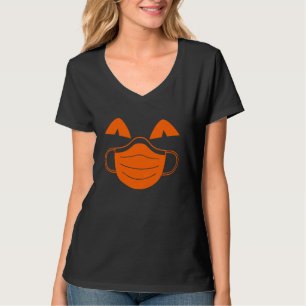 Camiseta Cute Funny Cara De Calabaza Usando Una Halloween D