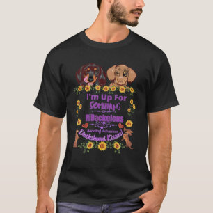 CAMISETA CUTE FUNNY CASUAL DACHSHUND PARA ALGO RIDAC