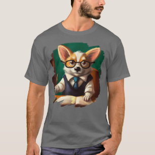 Camiseta Cute Funny Corgi Teacher Professor School Dog 