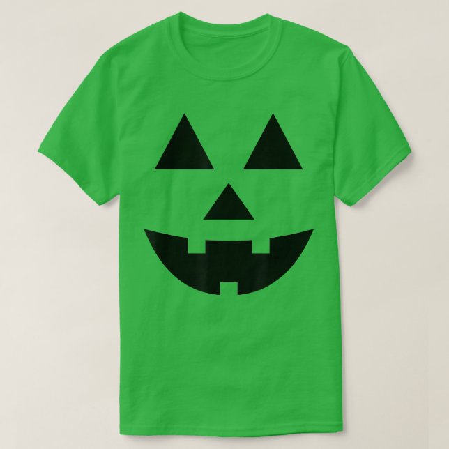 Camiseta Cute Funny Halloween Pumpkin Face Jack O Lantern M (Diseño del anverso)
