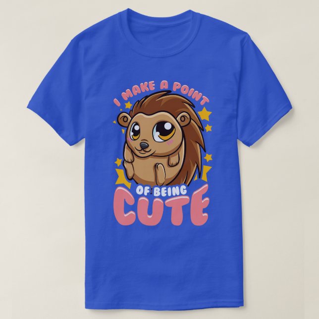 Camiseta Cute Funny Hedgehog (Diseño del anverso)