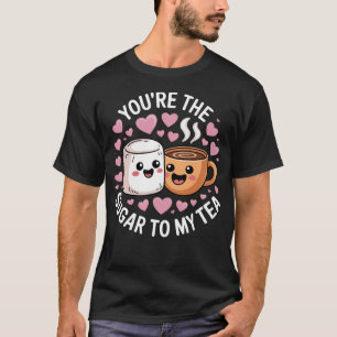 Camiseta Cute Funny Parejas Amantes Del Té Juego De Palabra