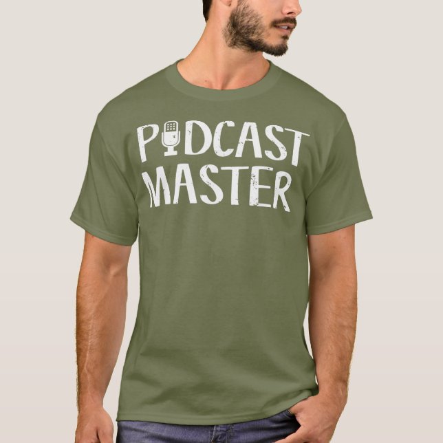 Camiseta Cute  Funny Podcast Master Podcasting (Anverso)