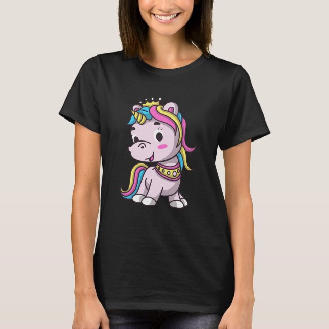 Camiseta Cute Funny Princess Unicorn Magical Unicorn Lover  (Anverso)