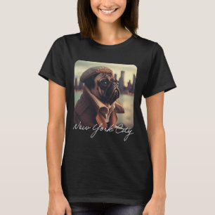 Camiseta Cute Funny Pug Photo New York City Travel