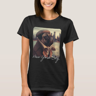 Camiseta Cute Funny Pug Photo New York City Travel