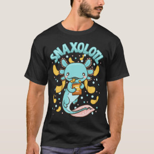 Camiseta Cute & Funny Snaxolotl Adorable Axolotl Comiendo