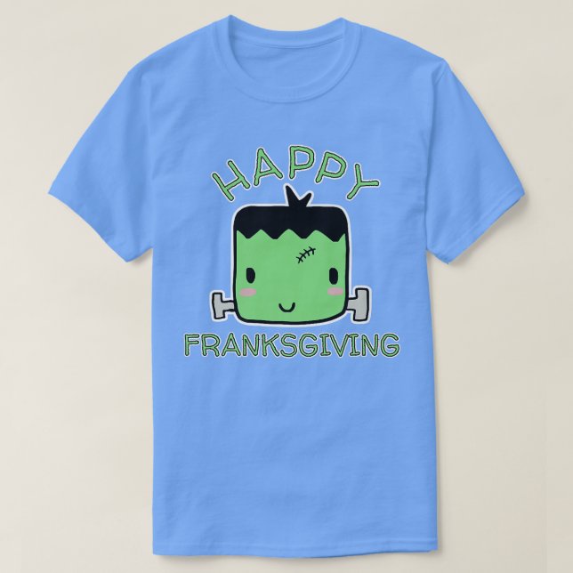 Camiseta Cute Funny Thanksgiving, Happy Franksgiving design (Diseño del anverso)