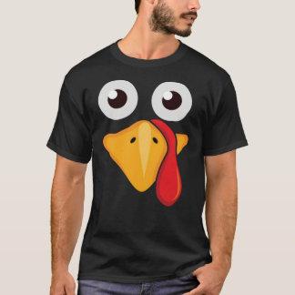 Camiseta Cute Funny Turkey Face Thanksgiving Gift Essential