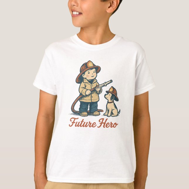 Camiseta Cute Future Firefighter Shirt (Anverso)
