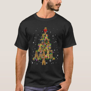 Camiseta Cute galés Terrier Perro Árbol de Navidad Decora