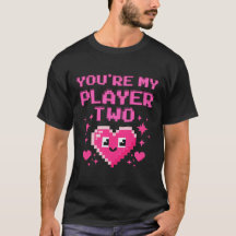 Cute Gamer Love Tee para Parejas y BFFs