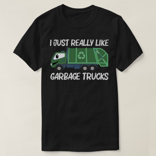 Camiseta Cute Garbage Truck Design For Men Women Trash Truc (Diseño del anverso)