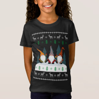 Camiseta Cute Garden Gnomes Xmas Elf Feo Navidades