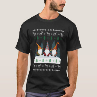 Camiseta Cute Garden Gnomes Xmas Elf Feo Para Navidades