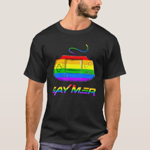 Camiseta Cute Gaymer Gamer Gay Bandera Lgbt Orgullo Arcoiri