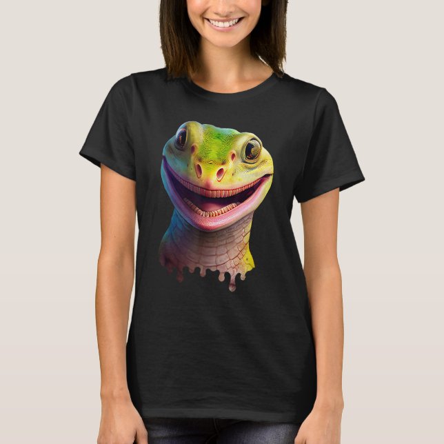 Camiseta Cute Gecko   Wildlife Lizard (Anverso)