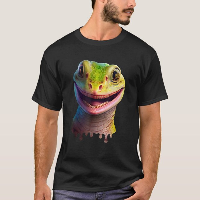 Camiseta Cute Gecko Wildlife Lizard (Anverso)