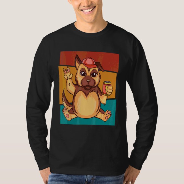 Camiseta Cute German Shepherd Puppy (Anverso)