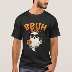 Camiseta Cute Ghost bruh chica Glasses Famoso Halloween fam
