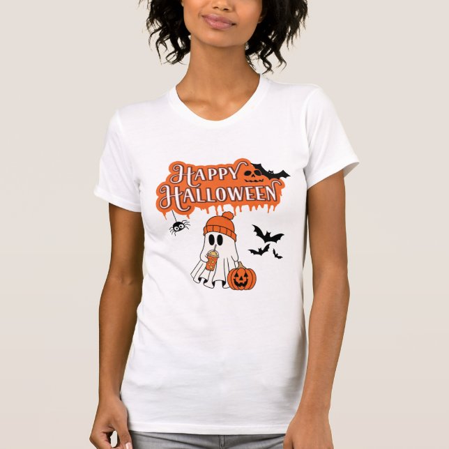 Camiseta Cute Ghost Halloween (Anverso)