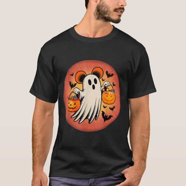 Camiseta Cute Ghost Halloween Candy Halloween Soky Season G (Anverso)