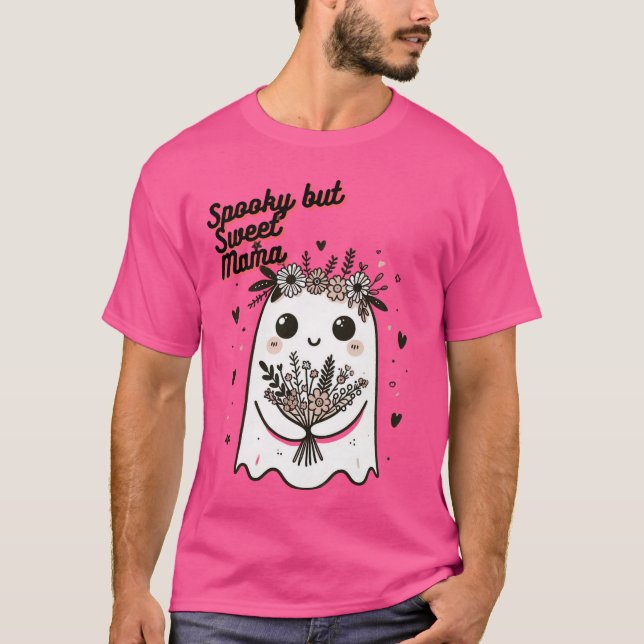 Camiseta Cute Ghost Mom – Spooky Sweet Mother's Day Art (Anverso)