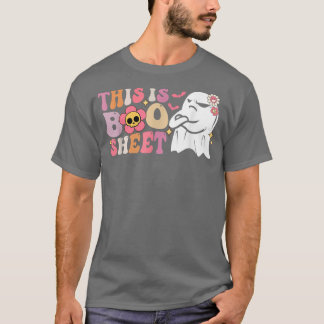 Camiseta Cute Ghost Spooky Halloween This Is Boo Sheet Retr