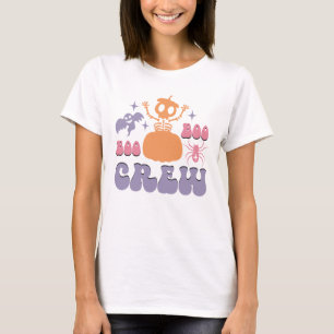 Camiseta Cute Ghost Squad Halloween Divertidas vibracione
